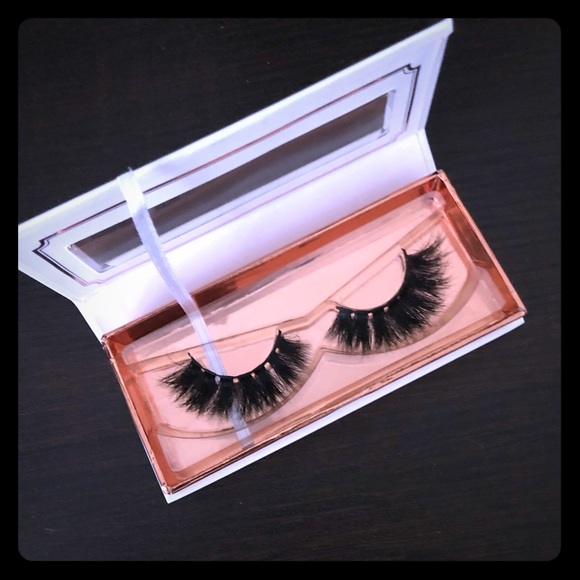3D MINK FALSE EYELASHES LASHES REAL HAIR 25 WEARS - Picture 4 of 6